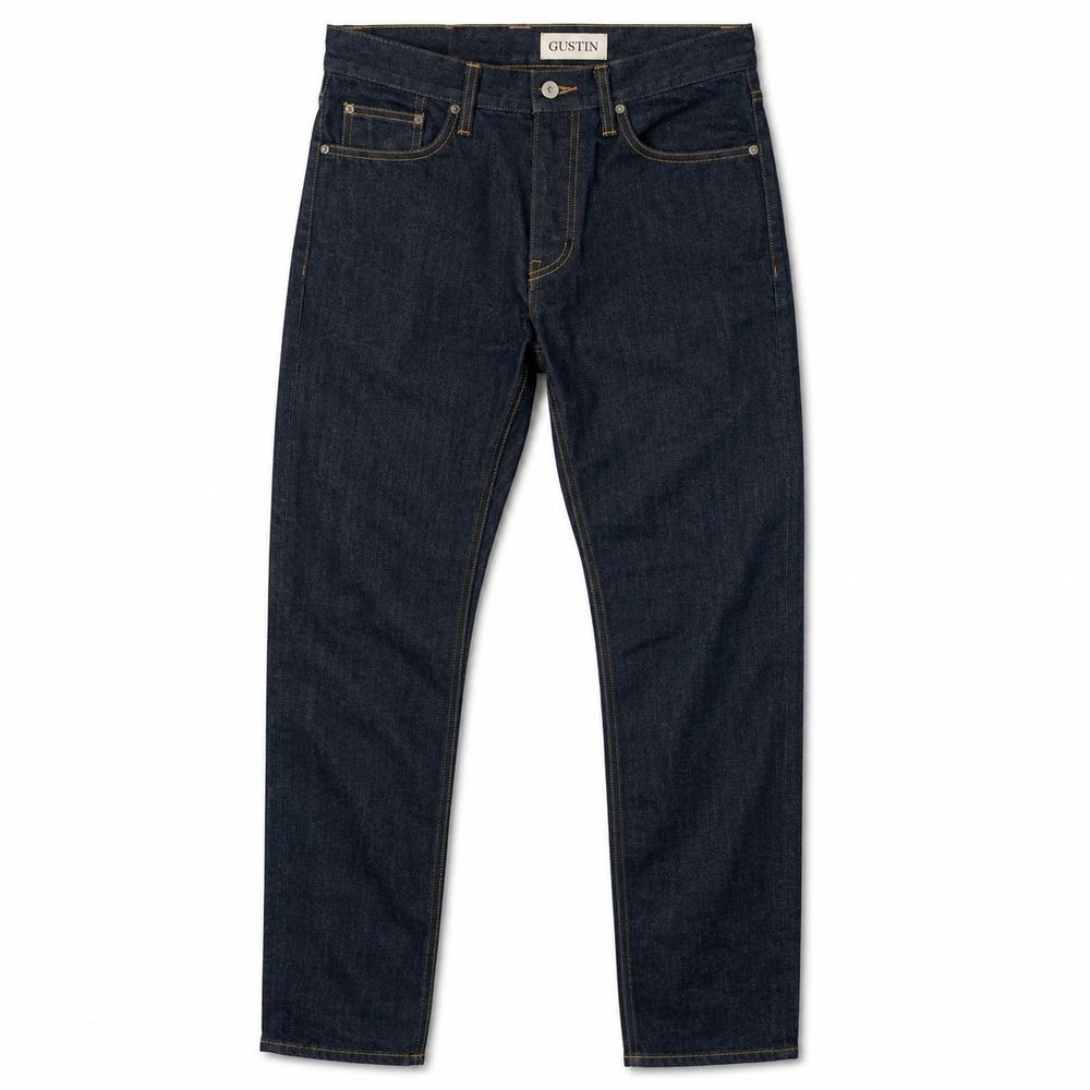 Gustin #172 Jeans Mens Small 31x33 Cone Mills Selvedge Denim Button Fly Indigo